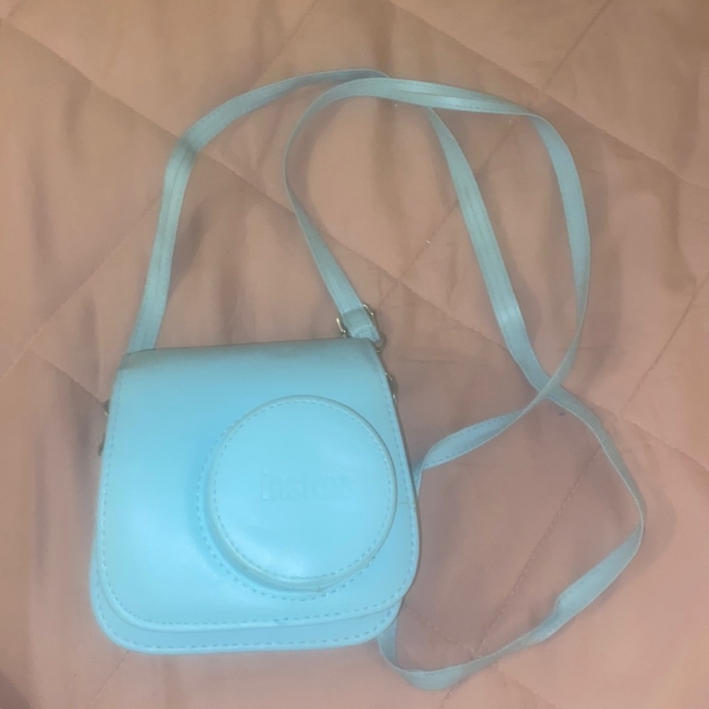 Instax baby blue polaroid case .